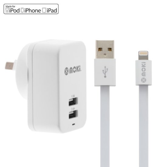 Moki Lightning Syncharge Cable Wall Apple Licenced-preview.jpg